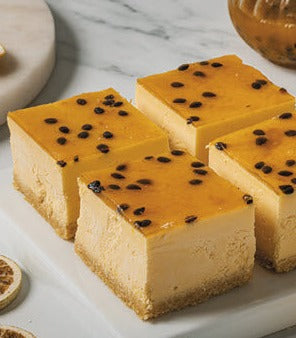 Gluten Free Lemon and Passionfruit Cheesecake Slice *Single Serve* *Pickup Only*