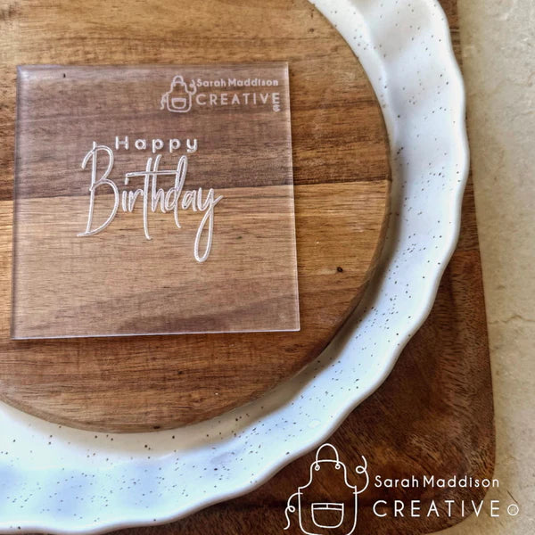 Sarah Maddison Creative - Happy Birthday V2. (Custom Cookie Cutters)