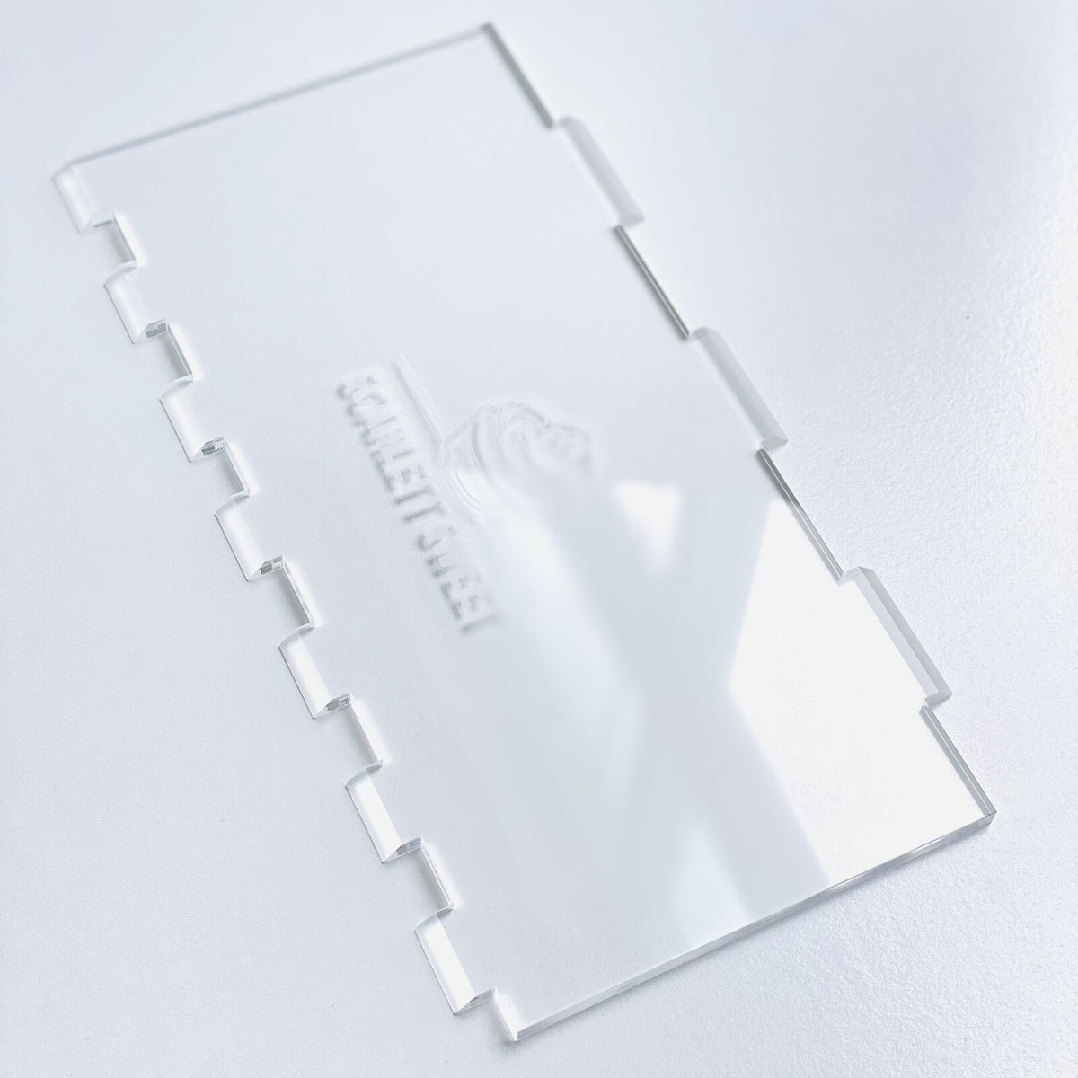 Scarlett Sweet - Acrylic Scraper 23x12cm Medium/Large Stripe