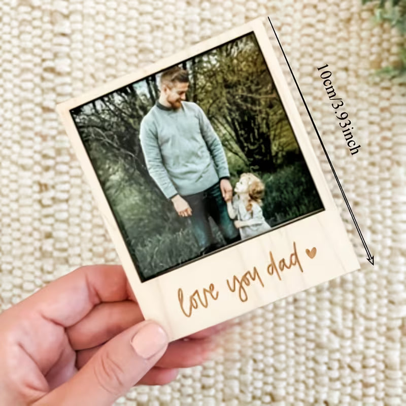 Dad, I Love You Photo Frame - Wooden