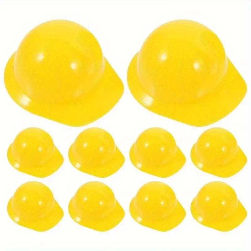 10PC Hard Hat Cupcake Topper