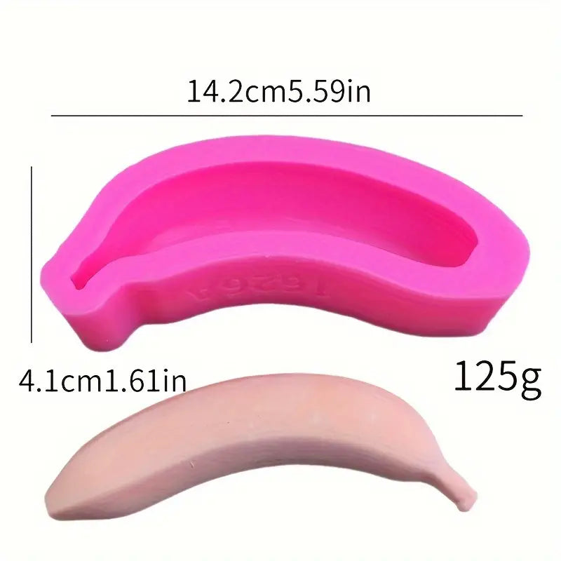 Silicone Mould - Large Banana - S518