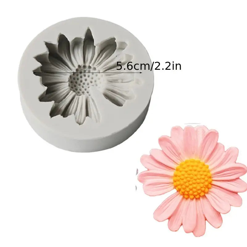Silicone Mould - 3D Daisy Flower - S561