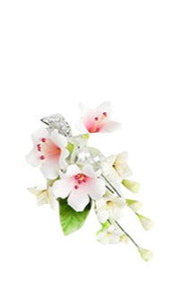 Handcrafted Sugar Flower - Spray - White