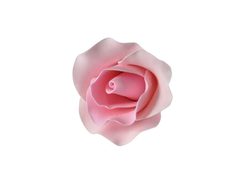 Sugar Flower - Medium - Single Rose - Pink