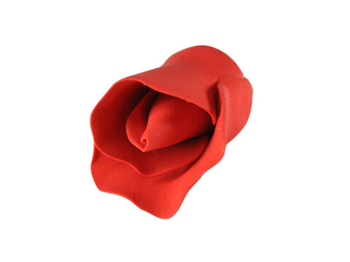 Sugar Flower - Small - Single Rose - Red