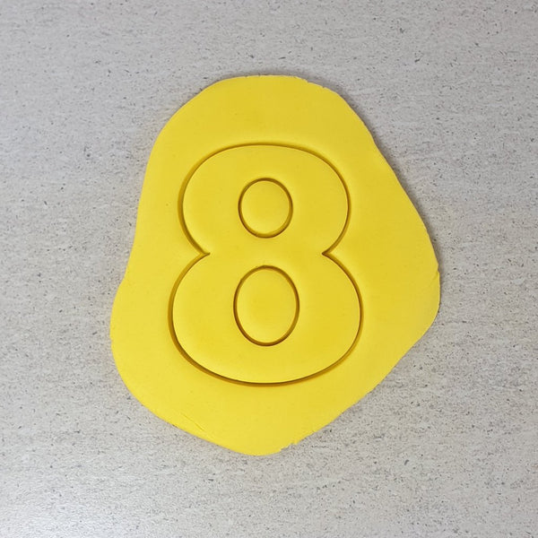 Custom Cookie Cutters - Number Cutters (Wide Version) FULL SET - 3INCH.