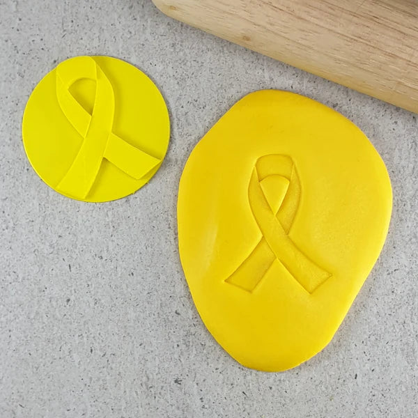 Custom Cookie Cutters Embosser - Breast Cancer Pink Ribbon 3D