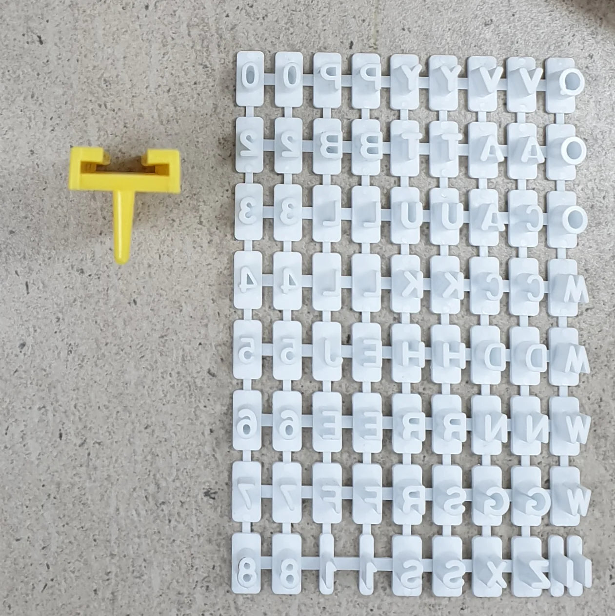 Custom Cookie Cutters - Mini Letter Set.