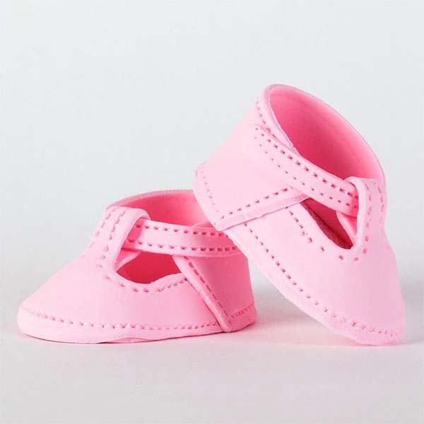 Handcrafted Sugar Topper - Baby Mary Jane Booties