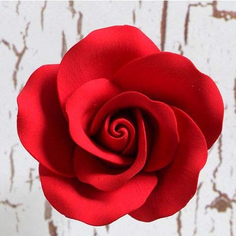 Sugar Flower - Rose - 5cm - Red