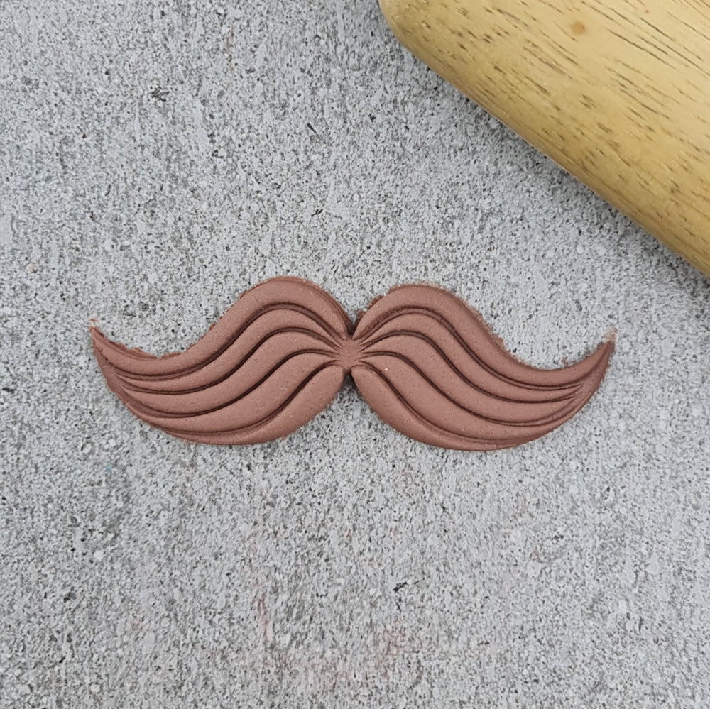 Custom Cookie Cutters 3D Embosser and Cutter Set - Moustache.