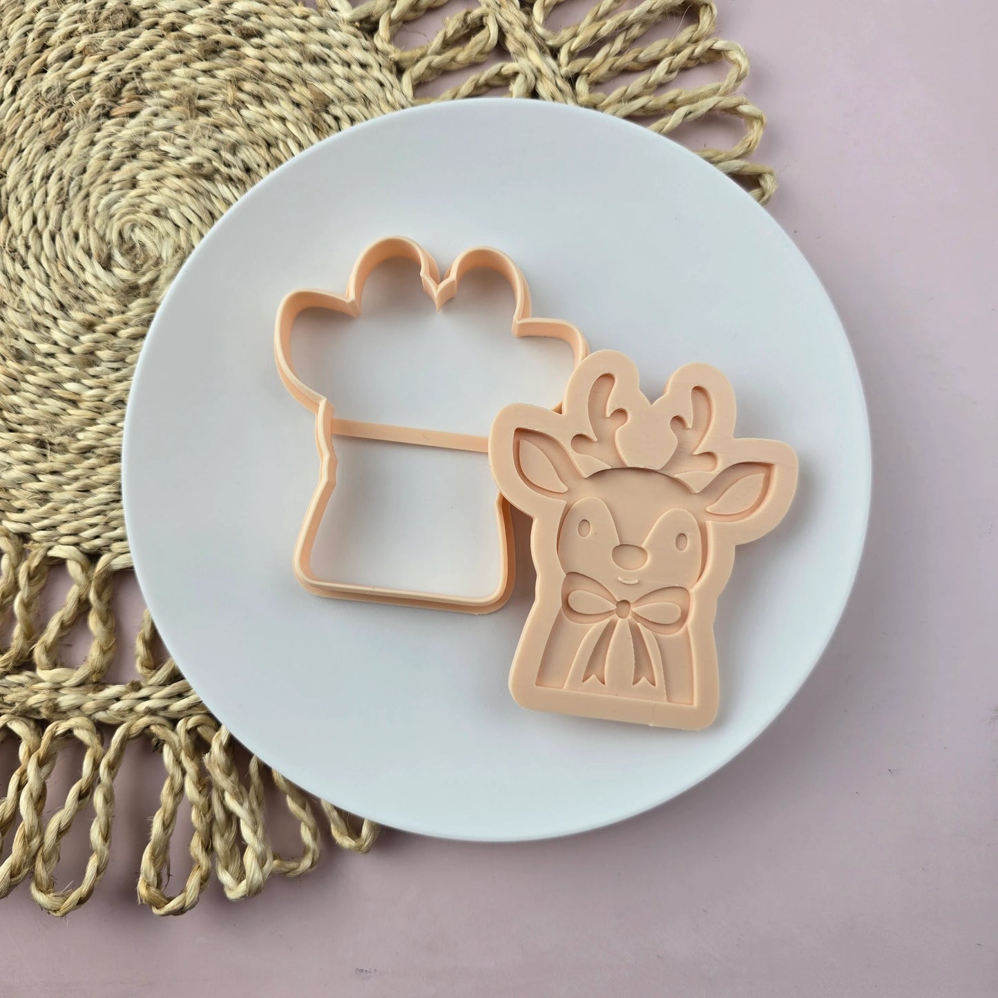 Little Biskut - Reindeer Cutter & Debosser Set
