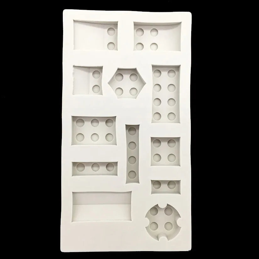 Silicone Mould - Asstd Lego Block Bricks S704