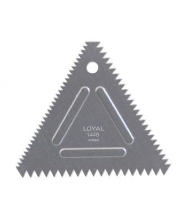 Loyal Triangle Comb Metal Scraper