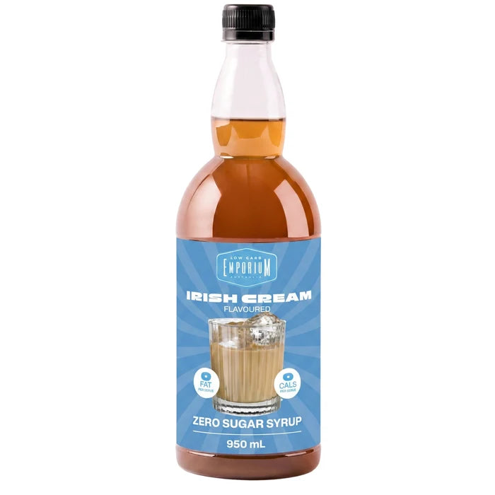 Low Carb Emporium Irish Cream Flavoured Zero Sugar Coffee Syrup 950g
