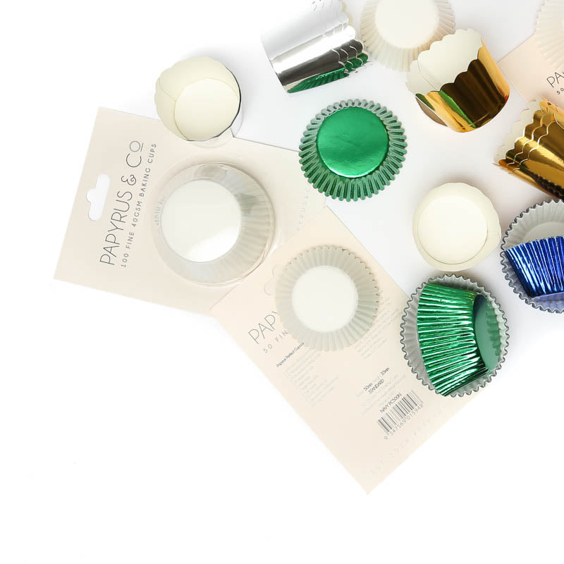 Papyrus and Co 50PK Foil Baking Cups - Red Medium 44mm