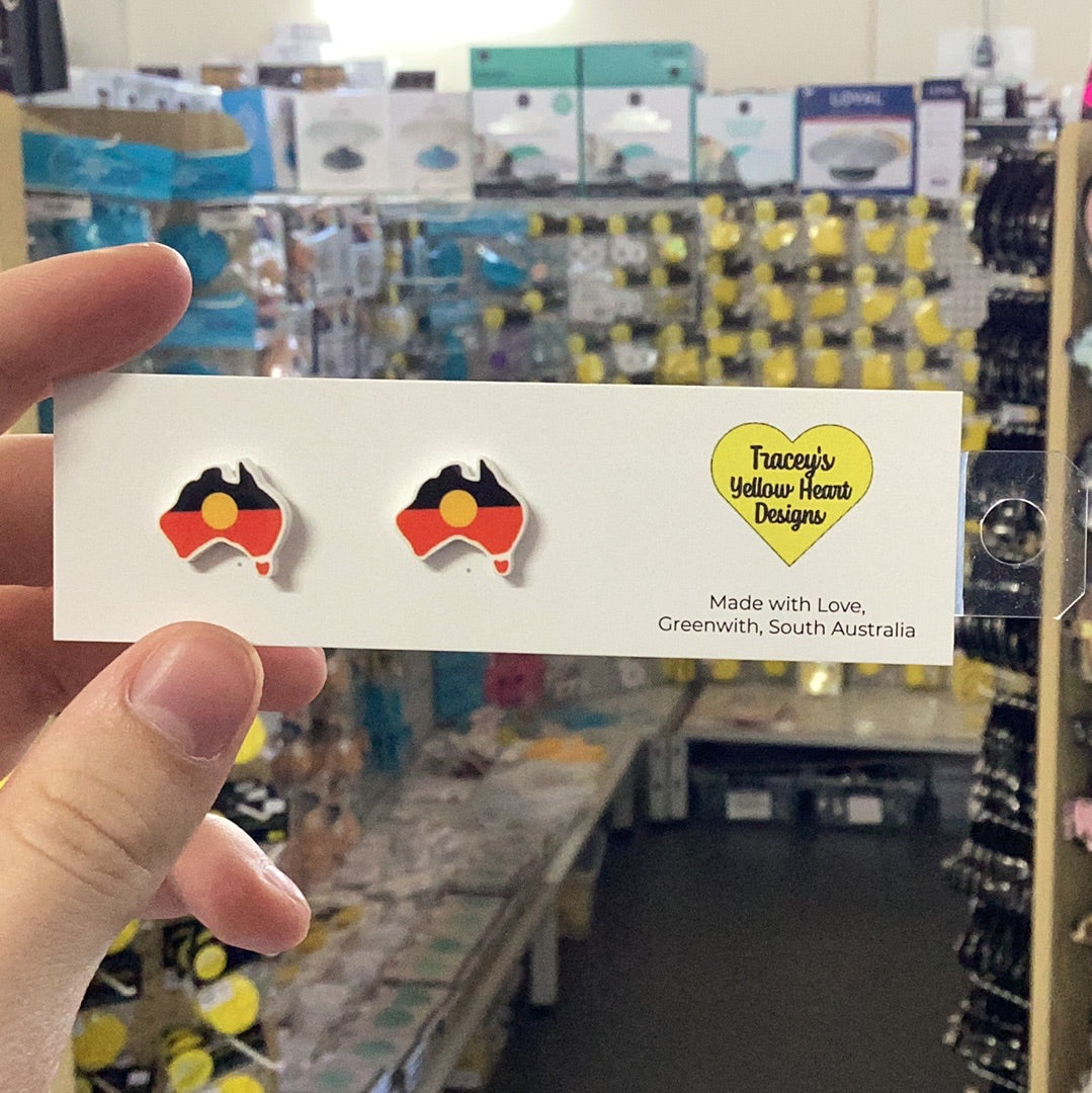 Tracey's Yellow Heart Designs - Australia Earring