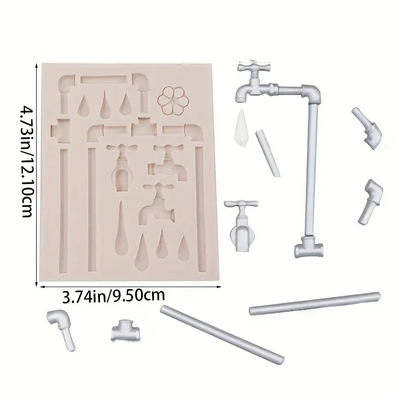Silicone Mould - Plumbing, Taps, Pipes - S520