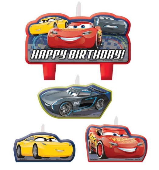 Cars 3 Happy Birthday Candle Set.