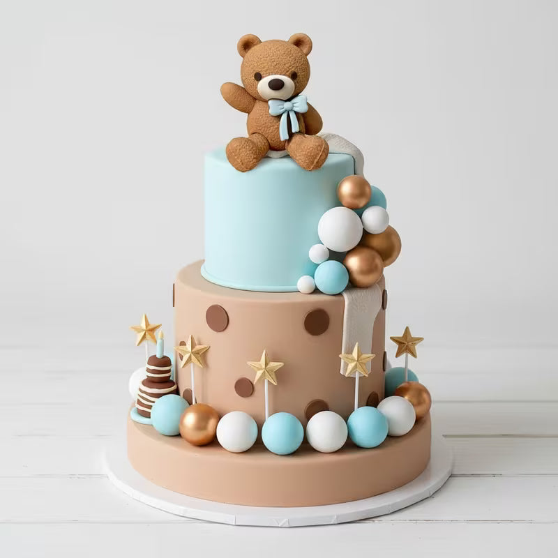 21PC Blue Bear / Ball Decorating Kit