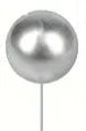 5PC Ball Topper - Silver - Assorted Sizes.