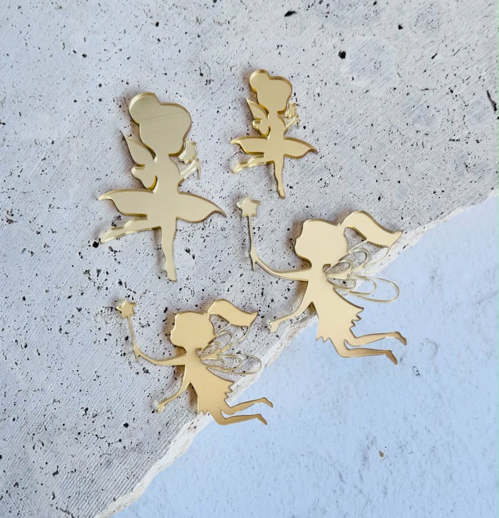 Acrylic Toppers - Fairy Set - 4Pc