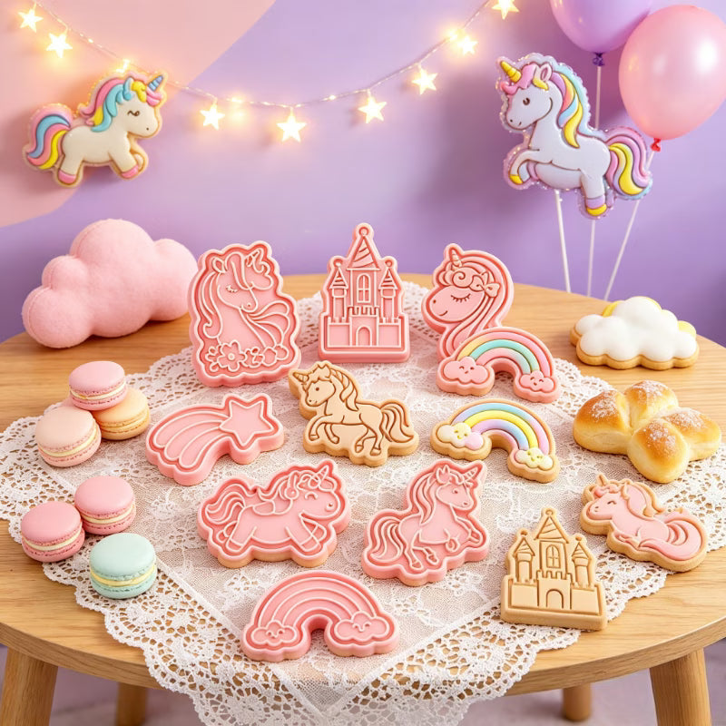 8Pc Unicorn Cookie Cutter Set