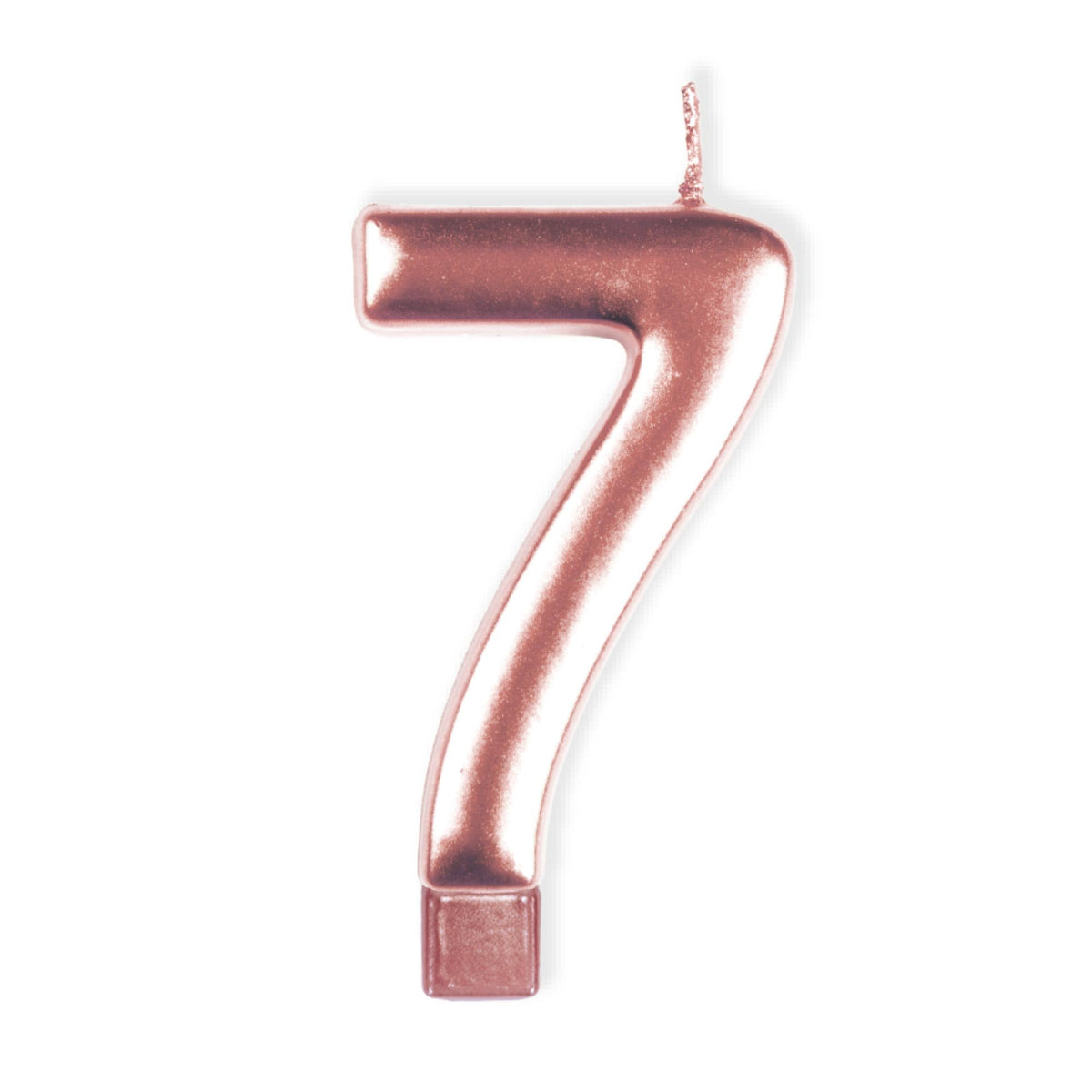 Rose Gold - Number Candle - 7