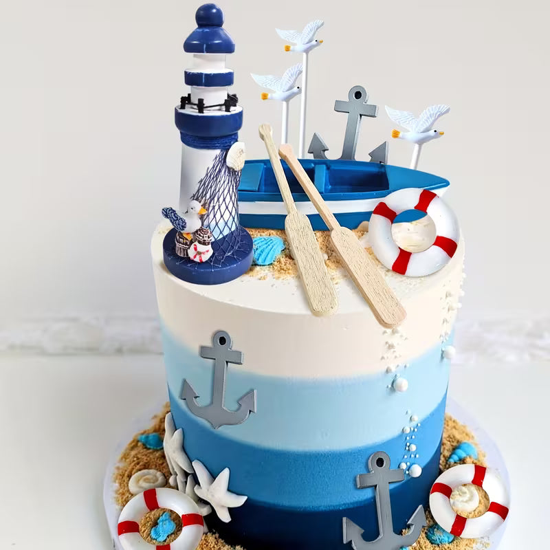 11PC Nautical Theme Decorating Kit