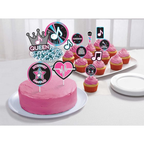 Internet Famous TikTok Cardstock Cake Topper Kit.