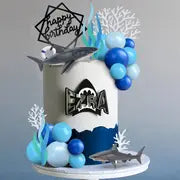 23PC Shark Cake Decorative Set