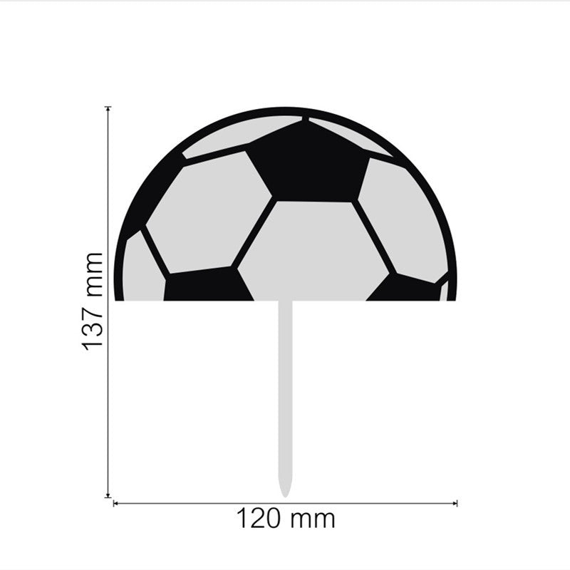 Cake Topper - Soccer Half Ball