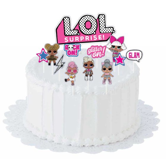 LOL Surprise Together 4EVA Cardstock Cake Topper Kit.