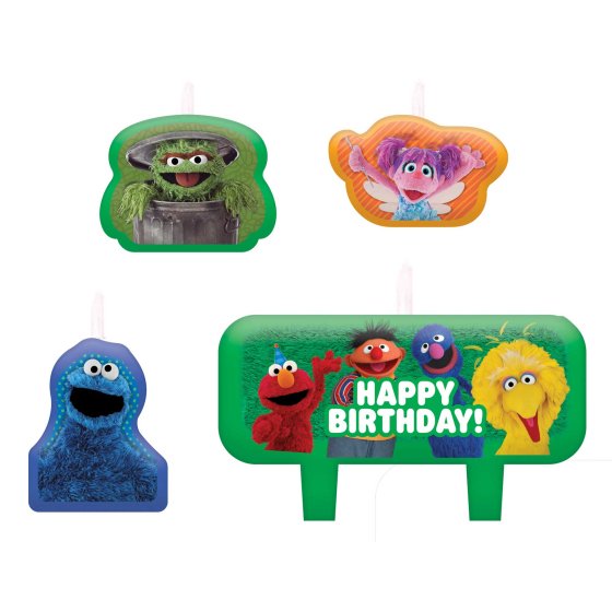 Sesame Street Birthday Candle Set.