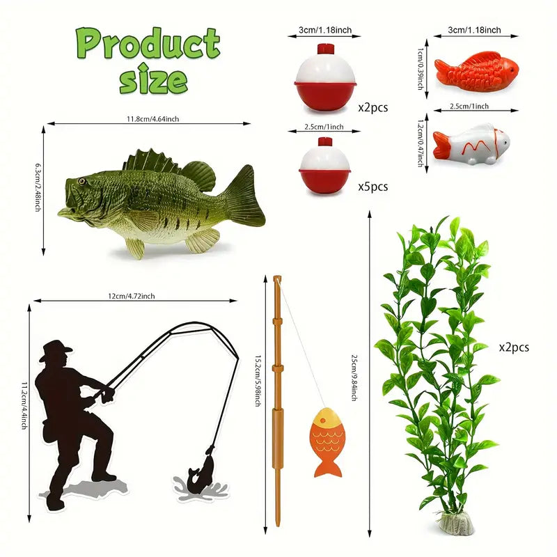 14PC Fishing Cake Decorating Kit