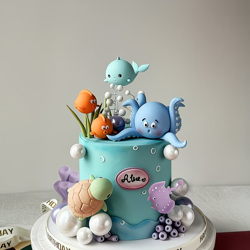 14PC Under The Sea Cake Toppers