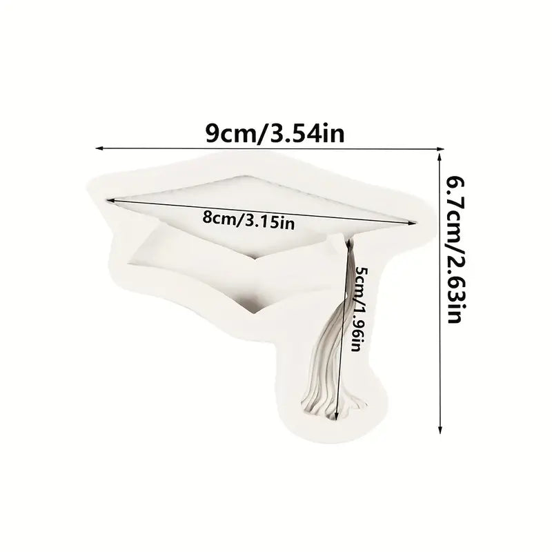 Graduation Cap Silicone Mould S656