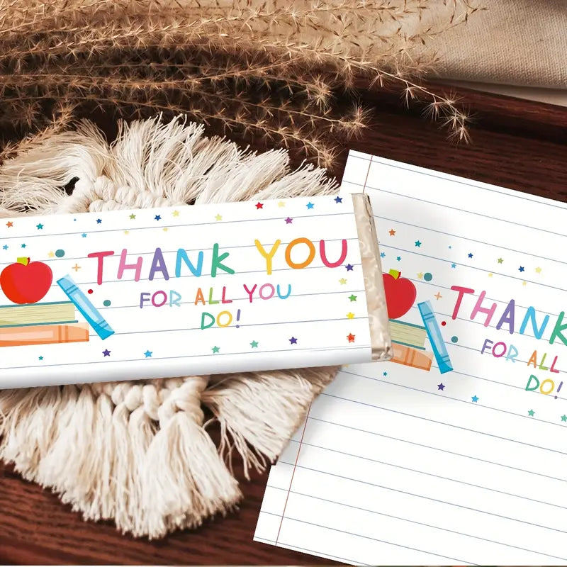 Chocolate Bar Sticker - Thank you for All You Do