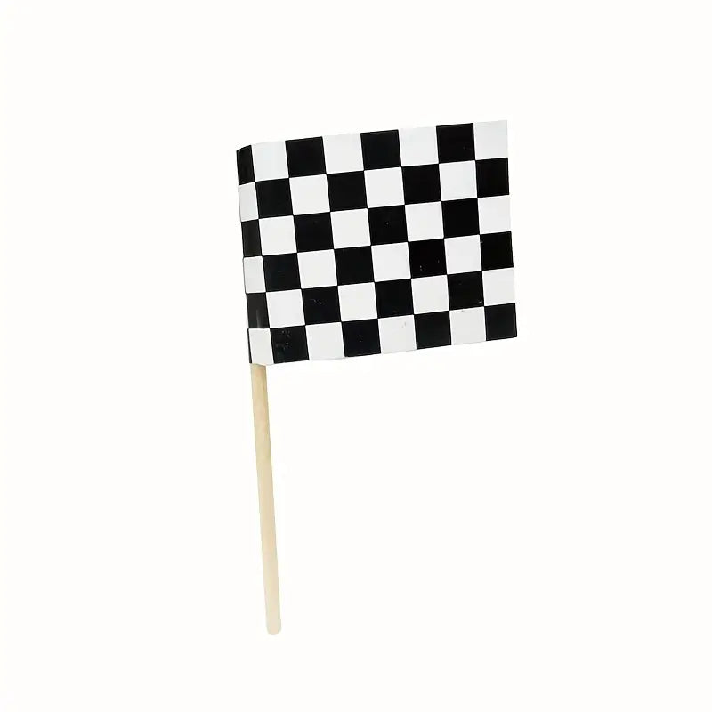 Checkered Flag Cupcake Picks - 12pk.