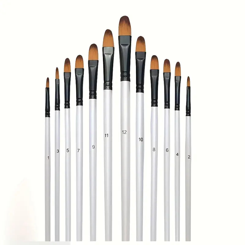 12PC Paint Brush Set