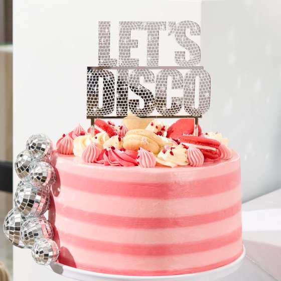 Hootyballoo - Let's Disco Cake Topper