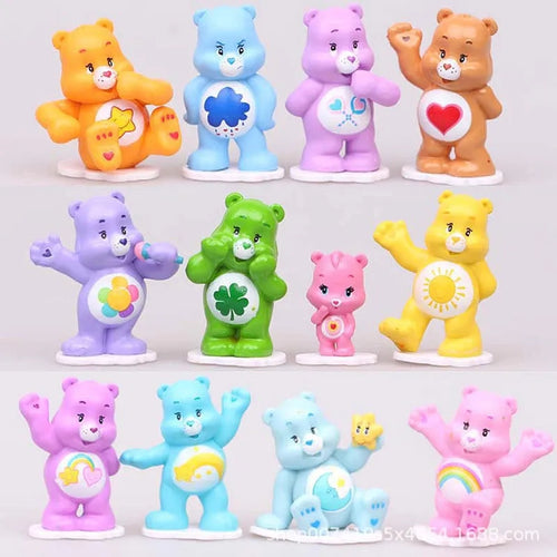 12PC Care Bear Figurine Set