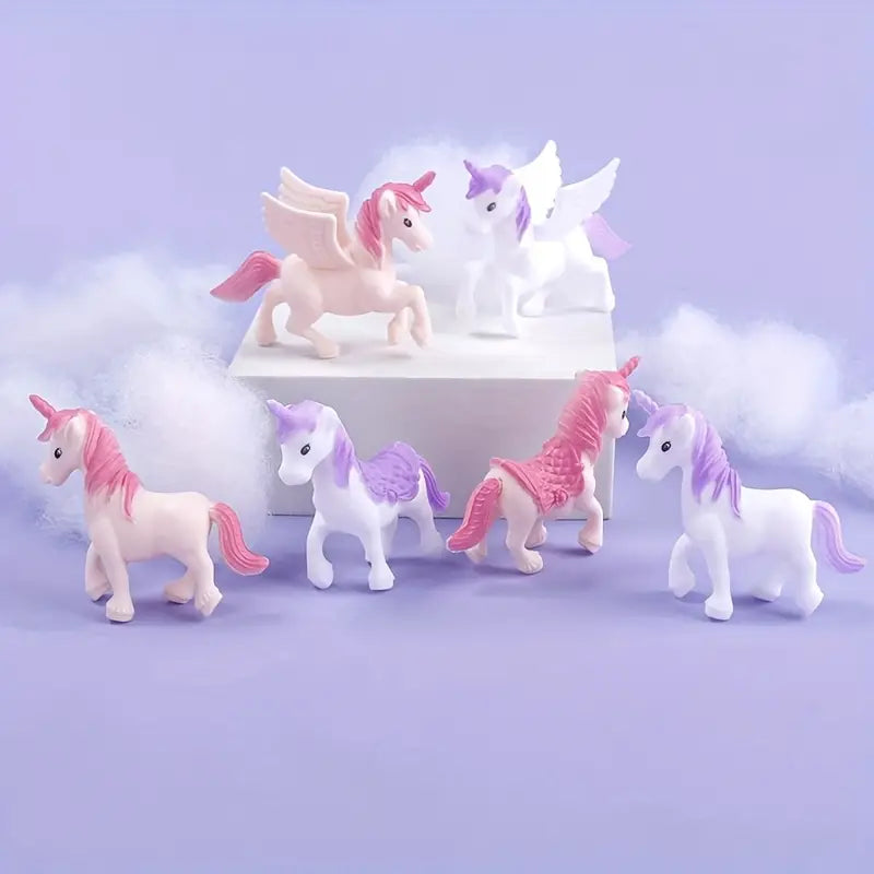 6PC Unicorn Cake Toppers