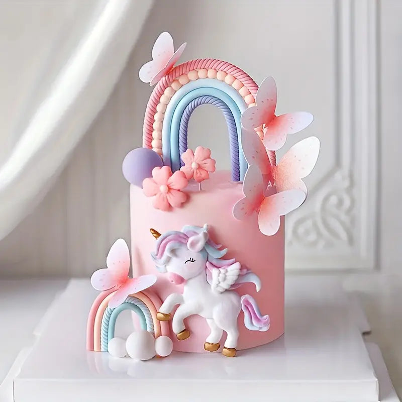 19PC Unicorn Rainbow Topper Set