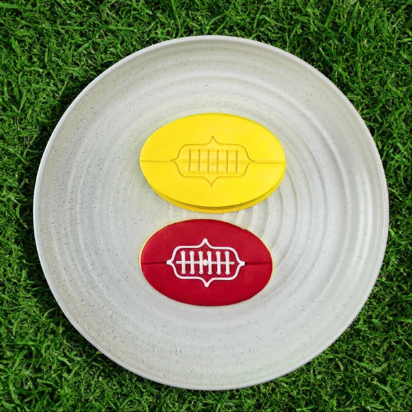 Custom Cookie Cutter - AFL Football Laces Cutter and Debosser Set.
