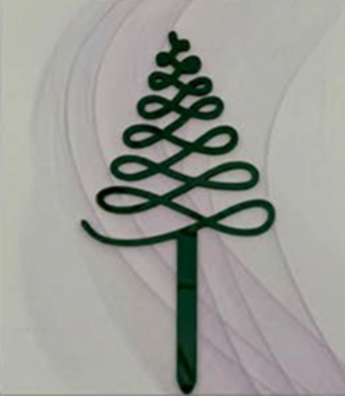 Christmas Tree Cake Picks 10pk - Green