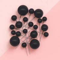 Iconic - Black - Ball Toppers - 20PCS