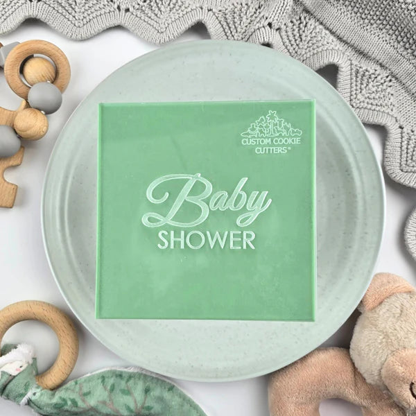 Custom Cookie Cutter Baby Shower 3D Raised Debosser. V2