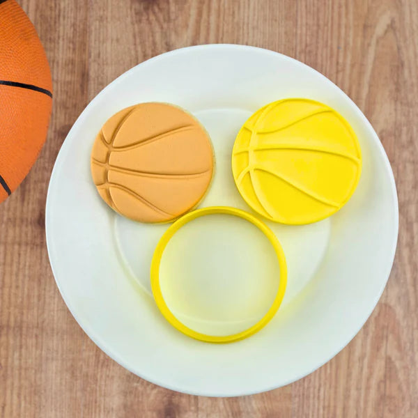 Custom Cookie Cutter - Basketball Dimple Pattern Plate Debosser and Embosser.